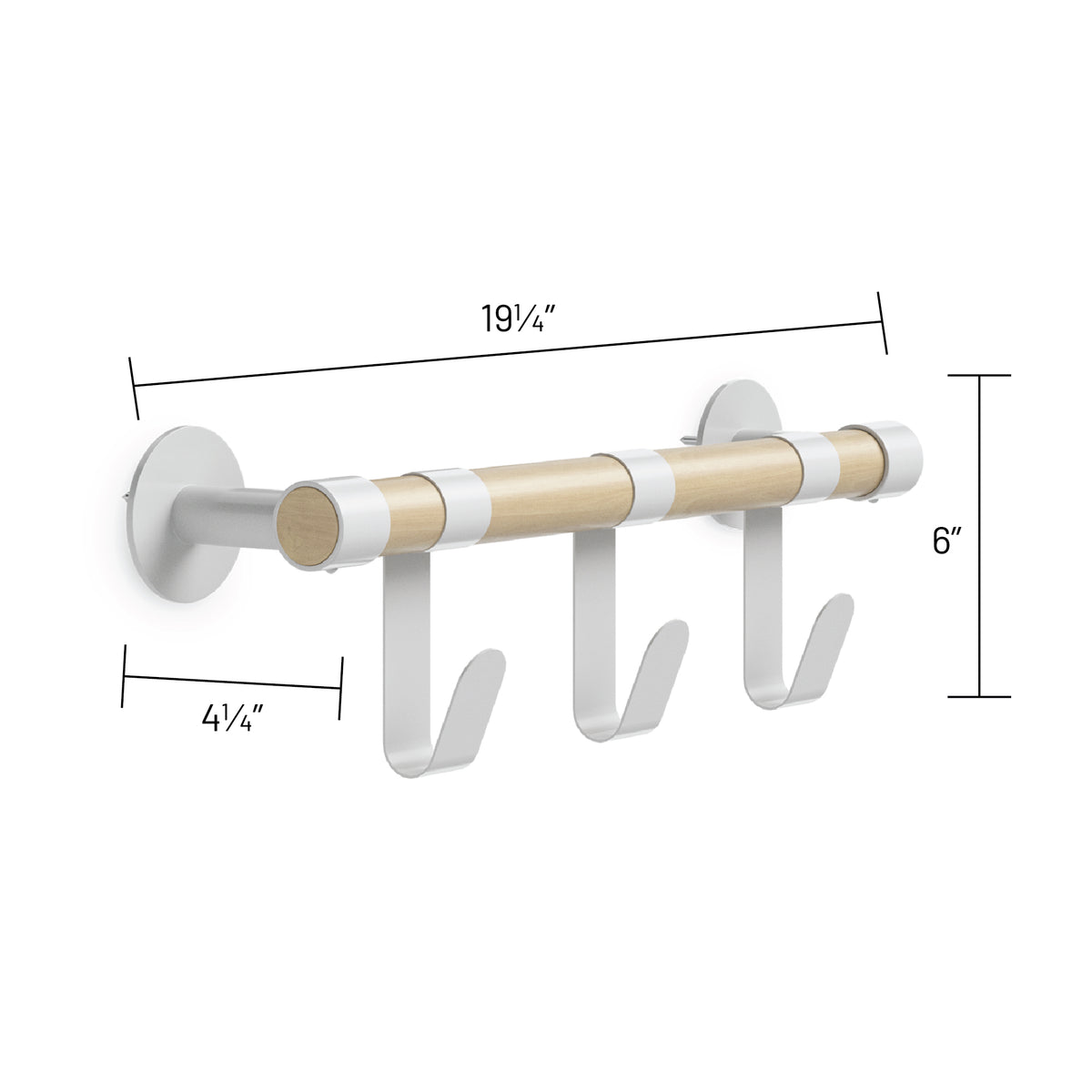 Resi Coat Wall Rack 3 Hook