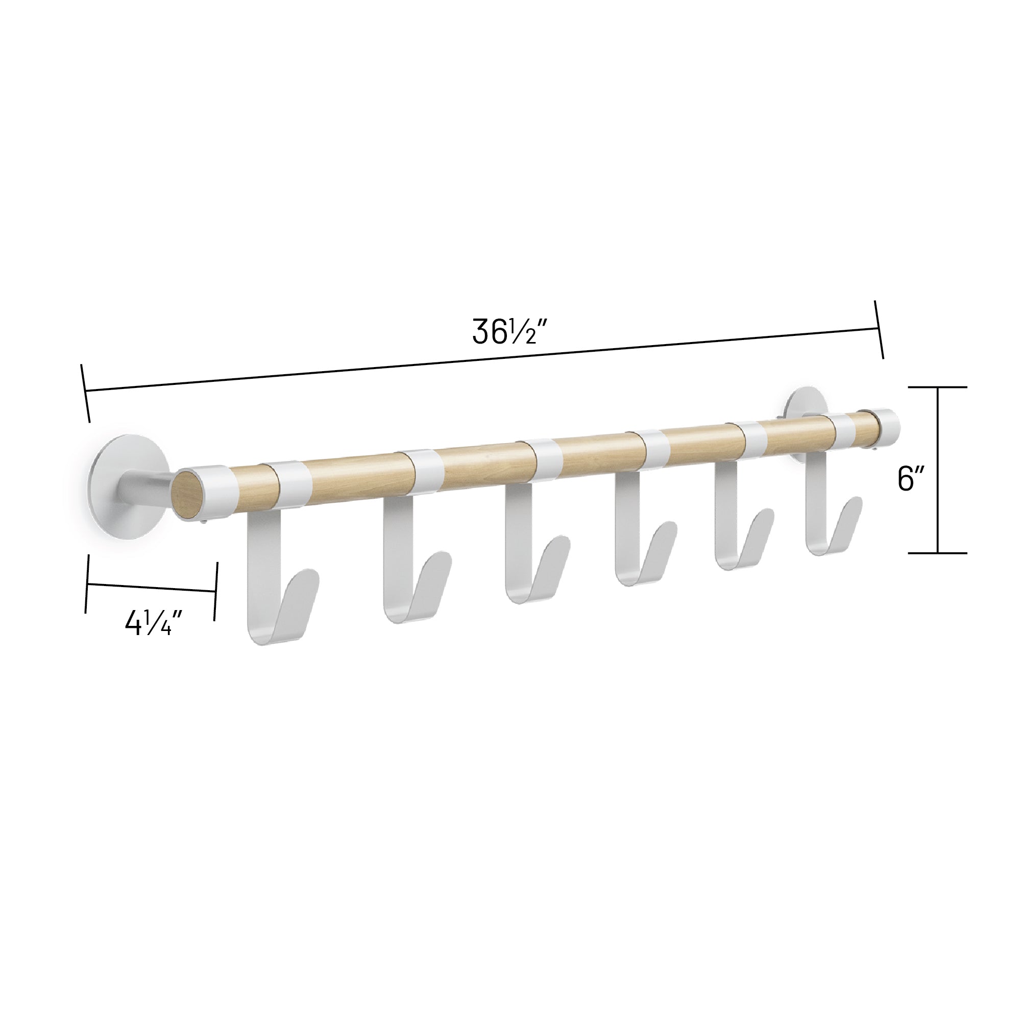 Resi Coat Wall Rack 6 Hook