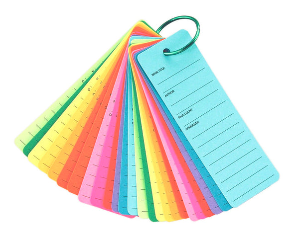 Bright Book Buddies, 2"x6", Assorted Colors, 25 ct. w/ colored book ring