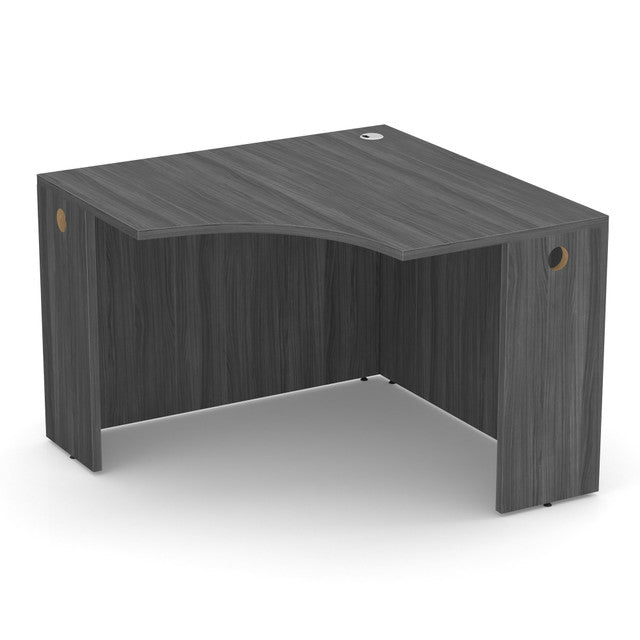 OfficeSource Laminate 42"W Corner Desk Shell - Coastal Gray