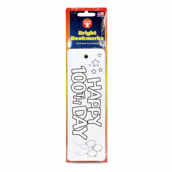 Bookmarks - 2" x 6" 100th Day, 100 count