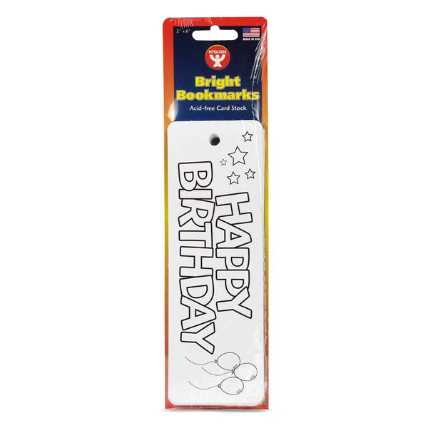 Bookmarks - 2" x 6" Happy Birthday, 100 count