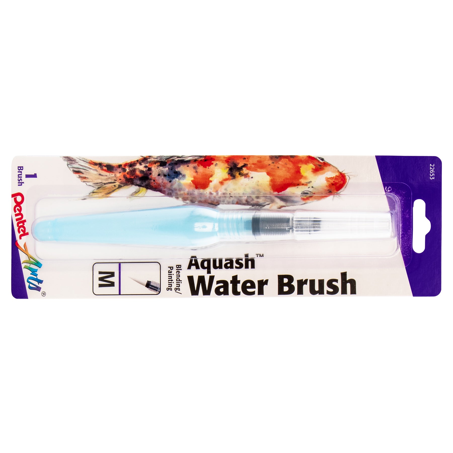 Aquash Water Brush Fine Point, Medium, Peggable Carded