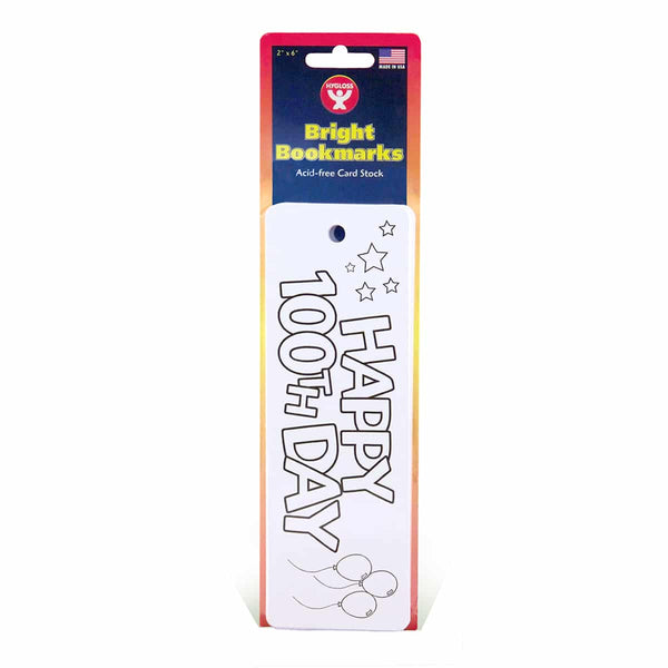 Bookmarks - 2" x 6" 100th Day, 25 count