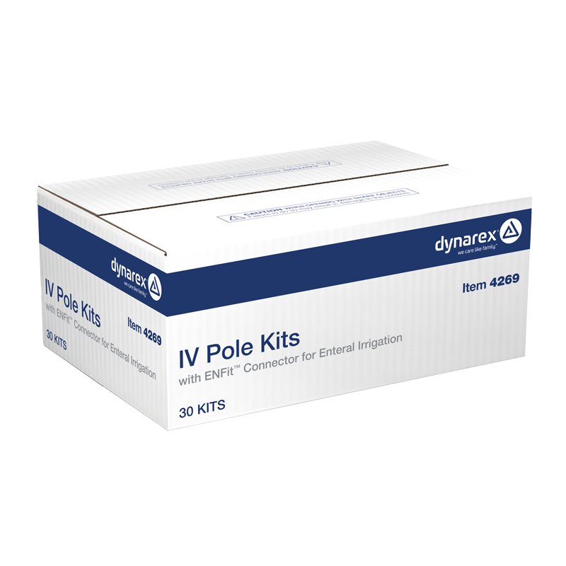 IV Pole Kit - Enteral Irrigation w/ ENFit Connector, 60 cc - 30 pcs per Case