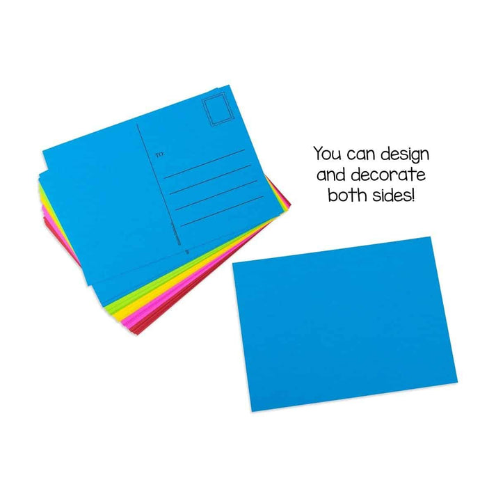 Make & Mail Postcards - 4" x 5.5" - 100 Welcome, Assorted Colors
