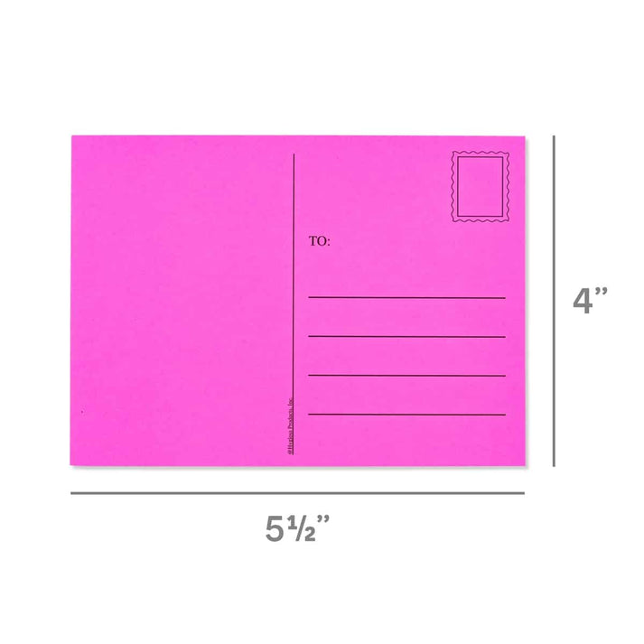 Make & Mail Postcards - 4" x 5.5" - 100 Blank, Assorted Colors