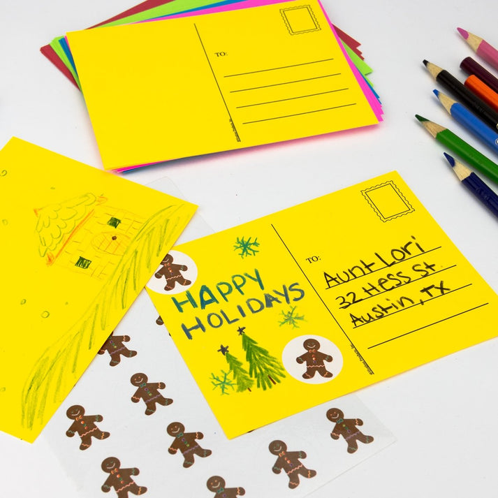 Make & Mail Postcards - 4" x 5.5" - 25 Blank, White