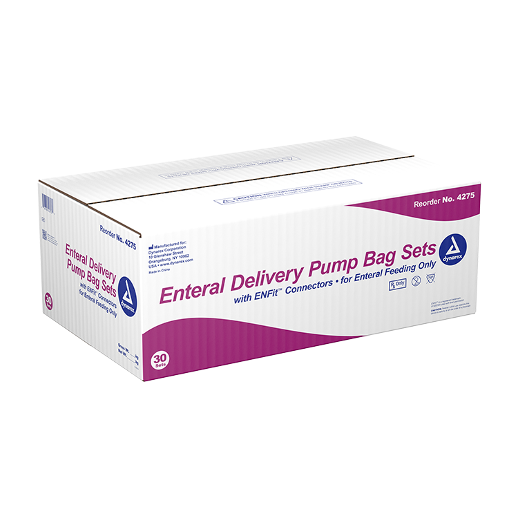 Enteral Delivery Pump Bag Set - w/ ENFit Connector - 30 pcs per Case