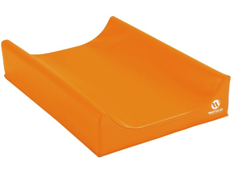 Changing Mat Maximum Safety - Light Orange, 27.6"L x 19.7"W x 2"-5.9"Th
