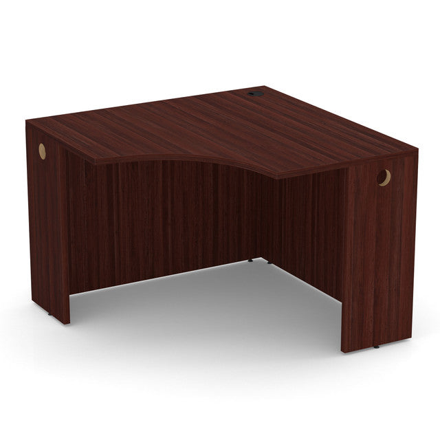 OfficeSource Laminate 42"W Corner Desk Shell - Mahogany