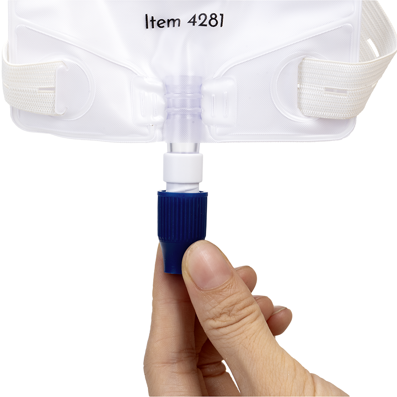 Urinary Leg Bag, Medium, 600 mL w/valve - 12 pcs per Box/4 Boxes per Case