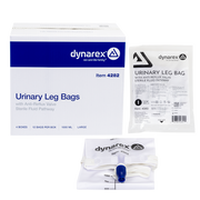 Urinary Leg Bag, Large, 1000 mL w/ Valve - 12 pcs per Box/4 Boxes per Case