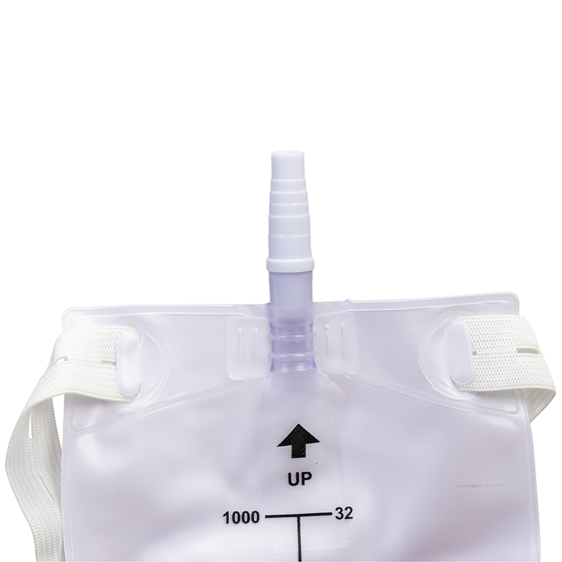 Urinary Leg Bag, Large, 1000 mL w/ Valve - 12 pcs per Box/4 Boxes per Case