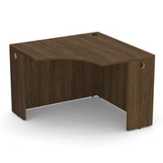 OfficeSource Laminate 42"W Corner Desk Shell - Modern Walnut