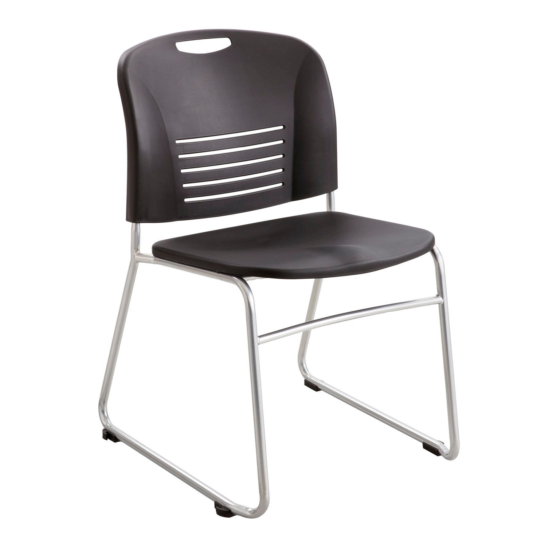 Vy Sled Bse Stack Chair Blk 2E