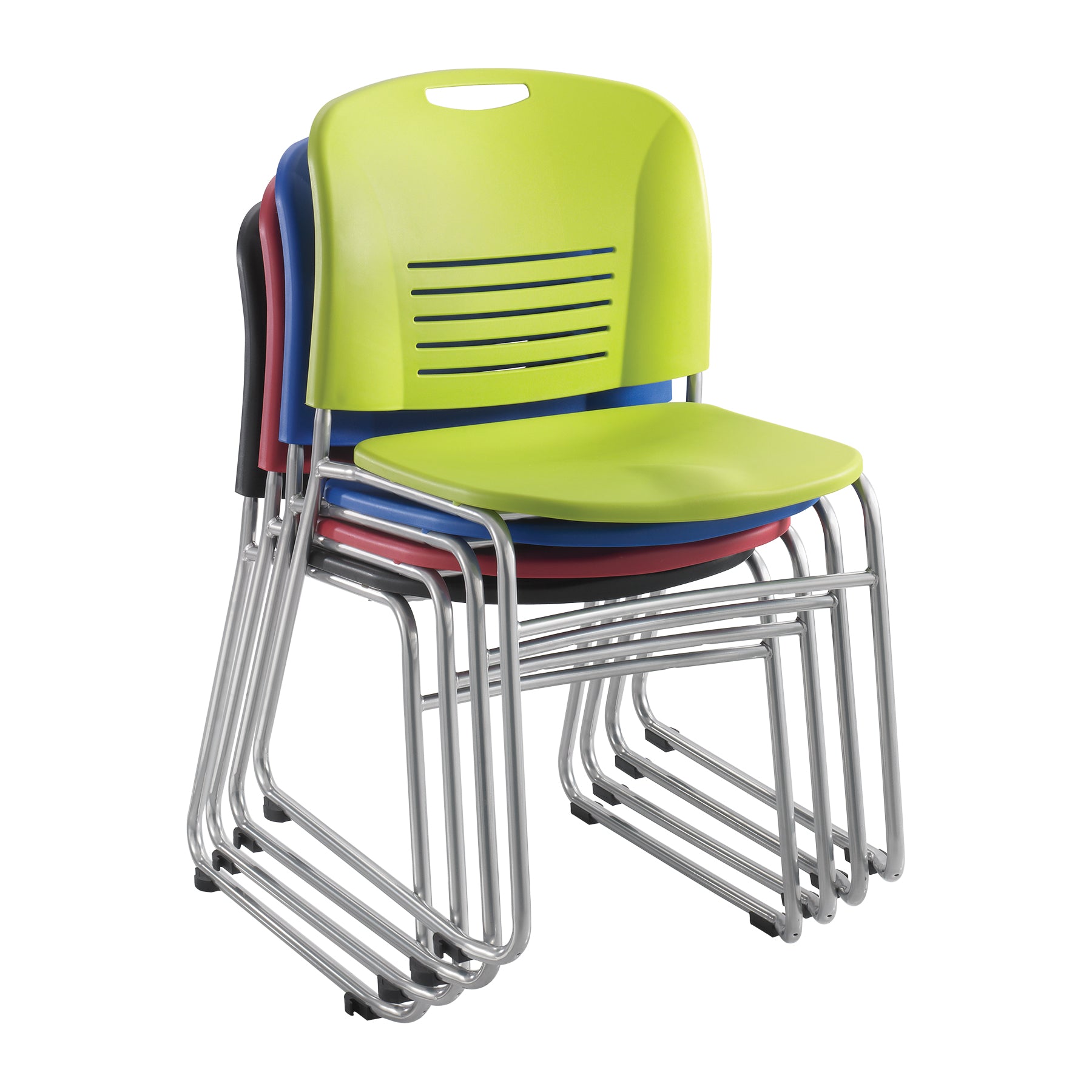 Vy Sled Bse Stack Chair Blk 2E