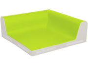 Square Babyseat Corner With Backrest - Light Green/Ivory, 29.5"L x 29.5"W x 9.6"H