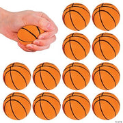 Stress Balls Realistic Basketball Sport - 12 Pieces