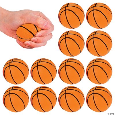 Stress Balls Realistic Basketball Sport - 12 Pieces