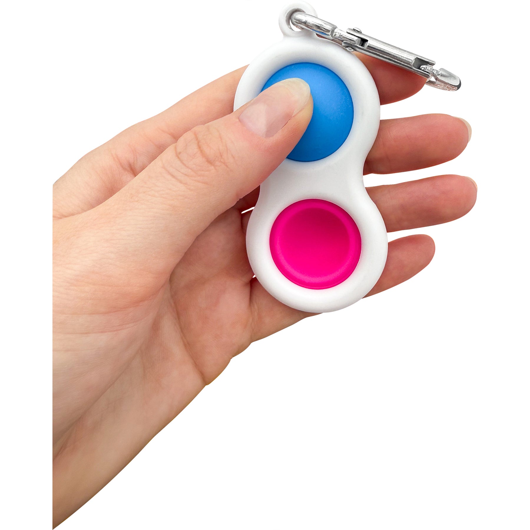 Fidget Popper Keychain - Blue/Pink