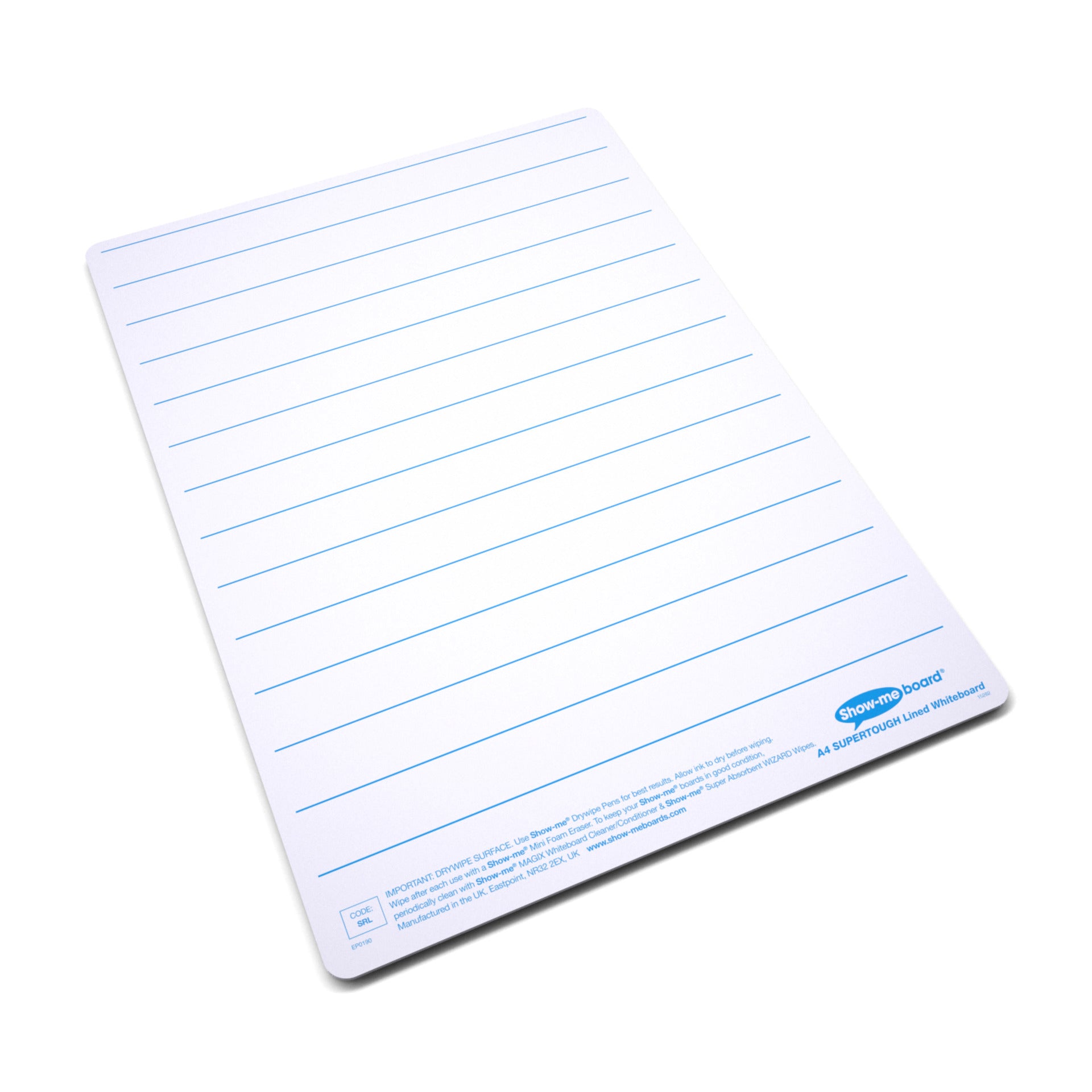 Classpack of 35 x Lined/Plain SUPERTOUGH 8" x 12" Lapboards, with Pens, Erasers, Cleaner