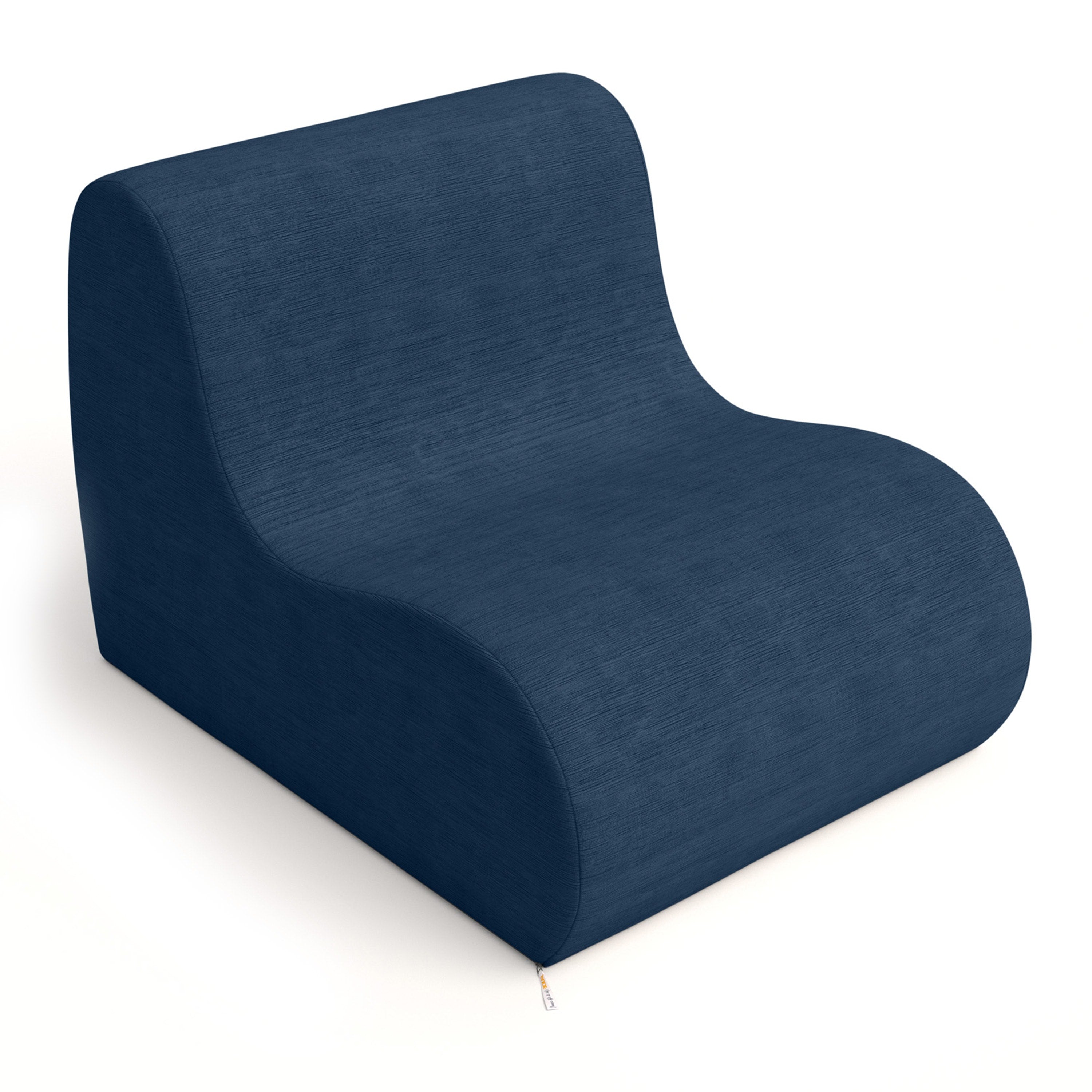 Jaxx Uptown Large Modern Armless Accent Chair, Indigo
