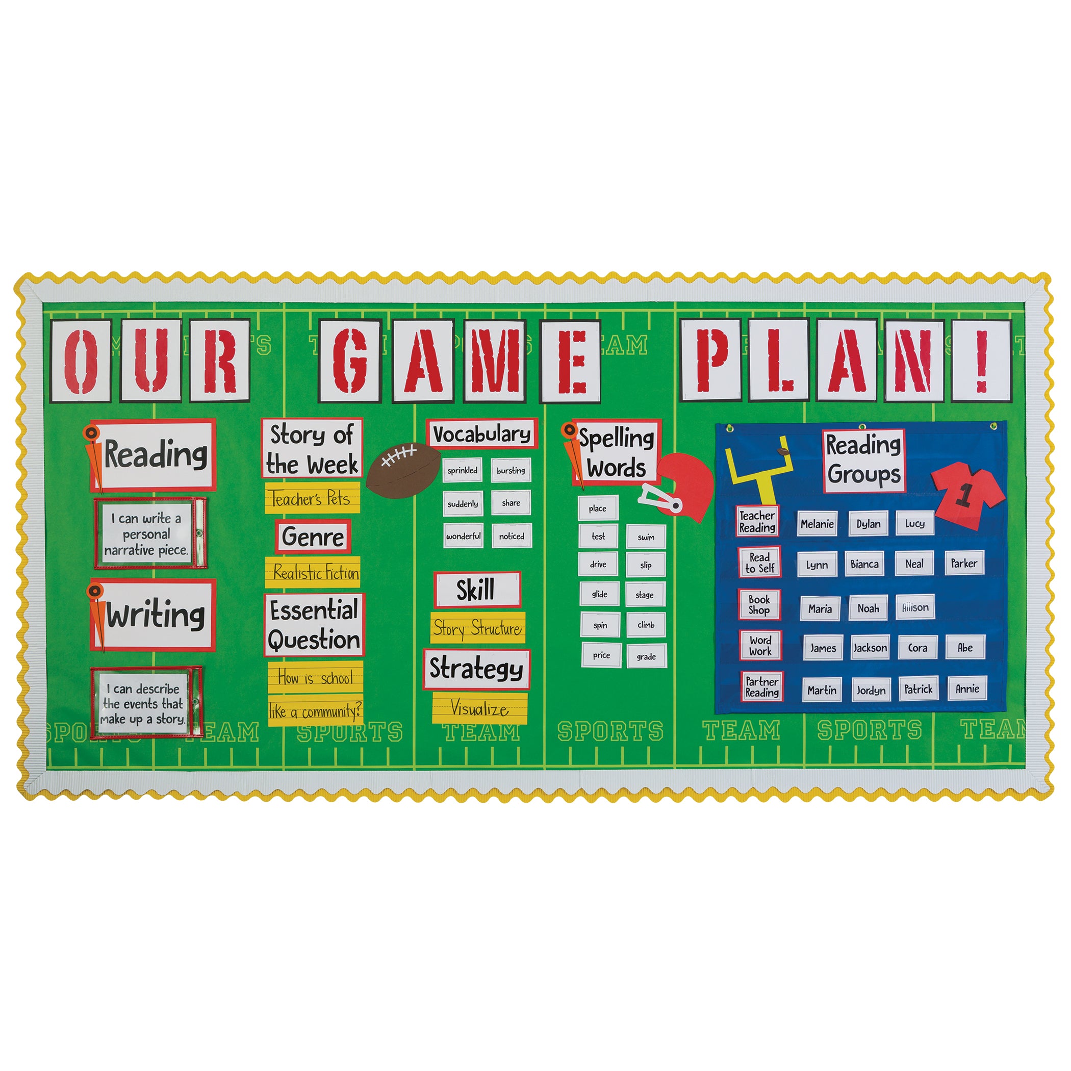 Dry Erase Pockets, 5 Assorted Neon Colors, 9" x 12", 10 Pockets