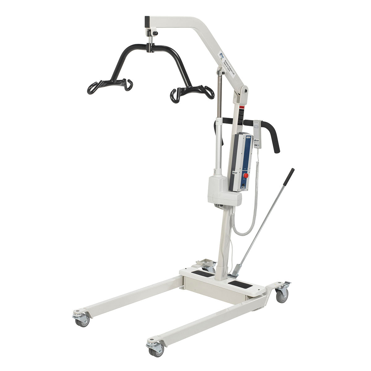 Drive, Bariatric Battery Powered Electric Patient Lift, 4 Point Cradle, Rechargeable and Removable Battery, No Wall Mount