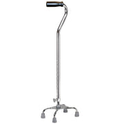 Quad cane, large base (8" x 12"), 29 - 38", chrome, 1 each