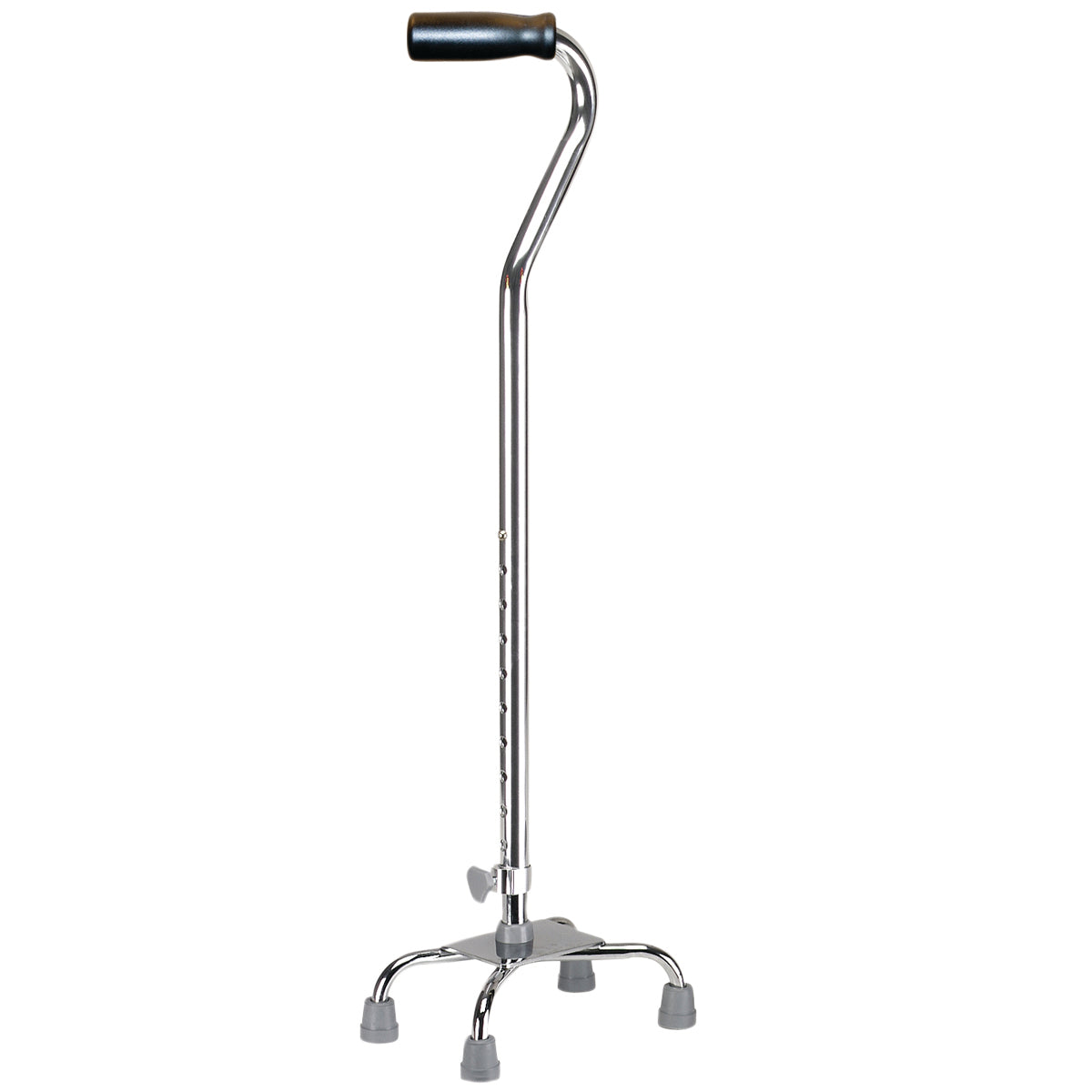 Quad cane, small base (8" x 9"), 29 - 38", chrome, 4 each