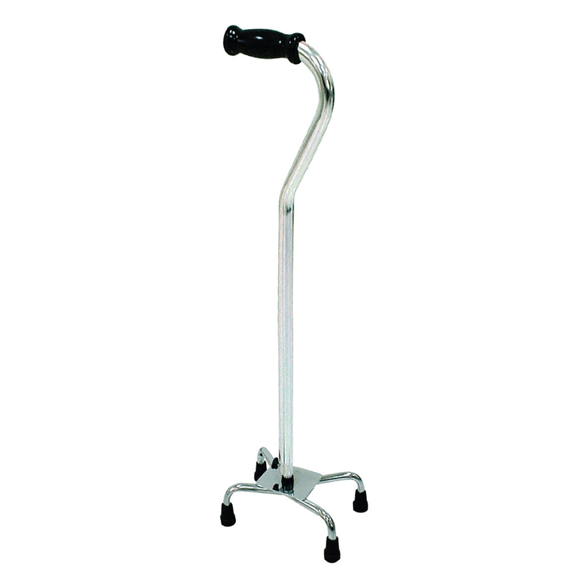 Bariatric Quad Cane, Large Base, 30 - 39", chrome