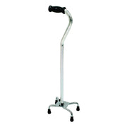 Bariatric Quad Cane, Large Base, 30 - 39", chrome