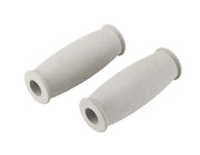 Underarm crutch handgrip, closed, gray, 1 pair