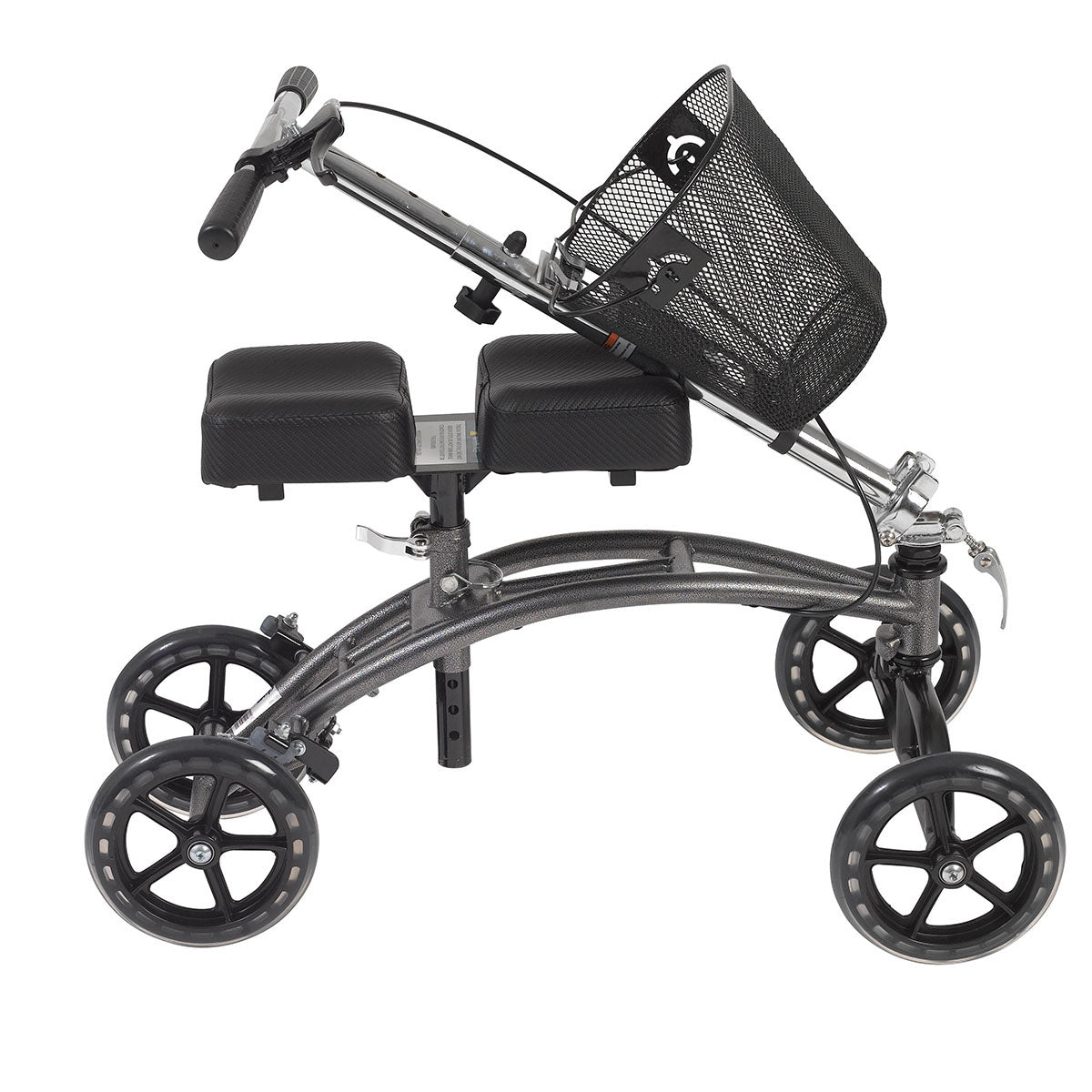 Drive, Dual Pad Steerable Knee Walker Knee Scooter with Basket, Alternative to Crutches
