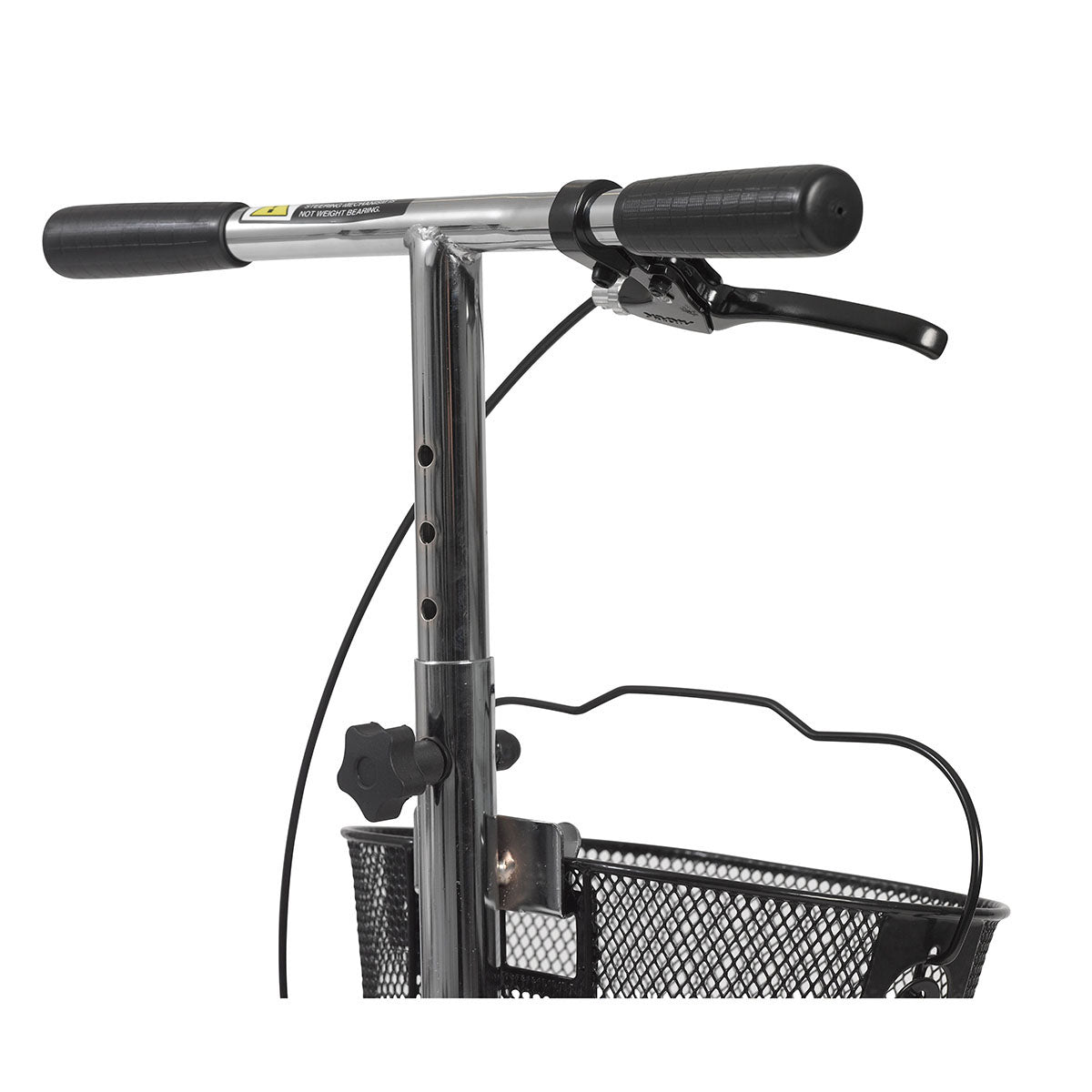 Drive, Dual Pad Steerable Knee Walker Knee Scooter with Basket, Alternative to Crutches