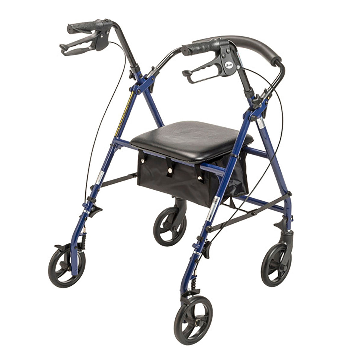 Drive Steel Rollator with 6" Wheels, Knockdown, Blue