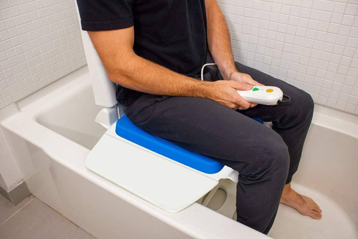 Tranquilo Electric Bath Lift, Padded Swivel Seat