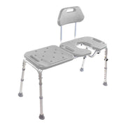 All-Access Bath Bench with Cutout, Gray