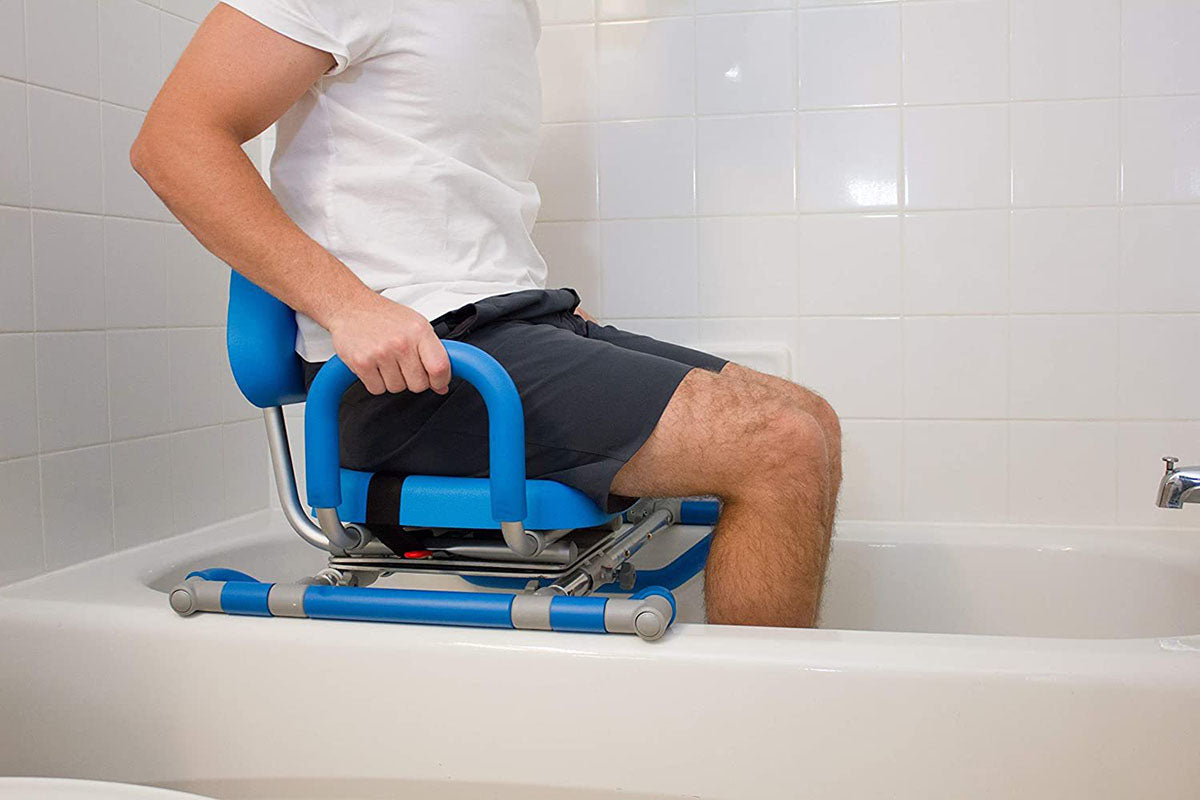 HydroSlide Bath Chair, Padded Swivel Seat