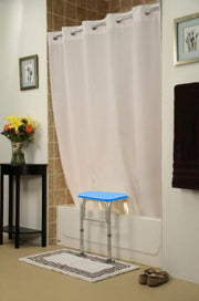 BenchMate Split Shower Curtain, White