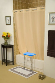 BenchMate Split Shower Curtain, Beige