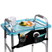 StrongArm Clear View Walker Tray and Bag, Blue