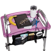 StrongArm Clear View Walker Tray and Bag, Purple