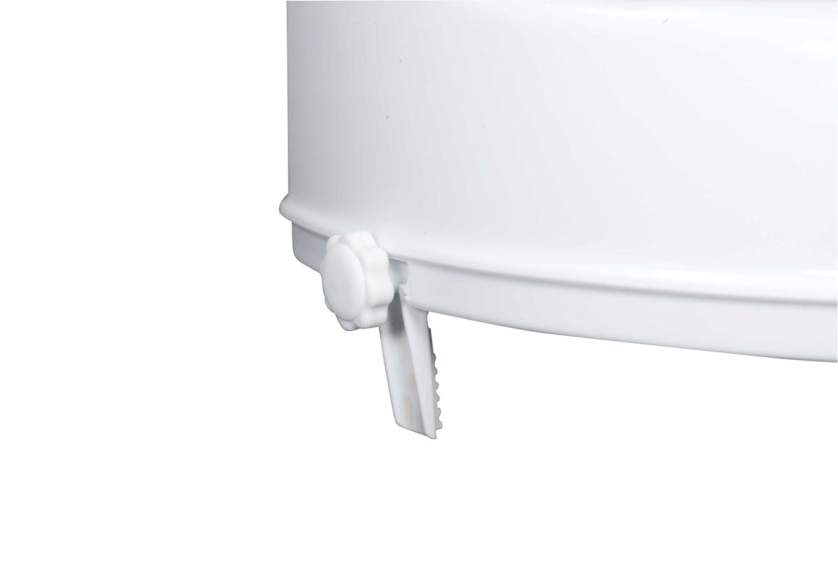 Drive, Raised Toilet Seat with Lock and Lid, Standard Seat, 4"