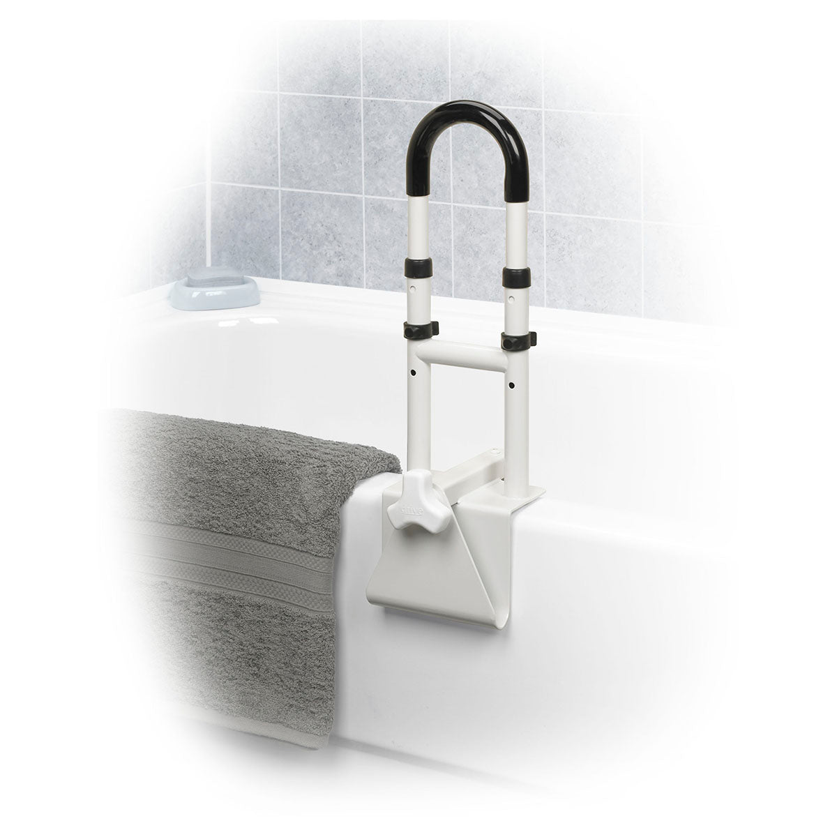 Drive, Adjustable Height Bathtub Grab Bar Safety Rail