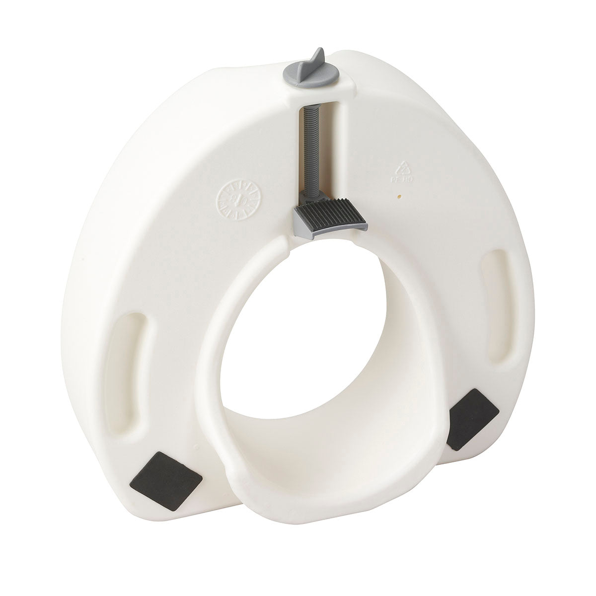 Drive, Premium Plastic Raised Toilet Seat with Lock, Elongated