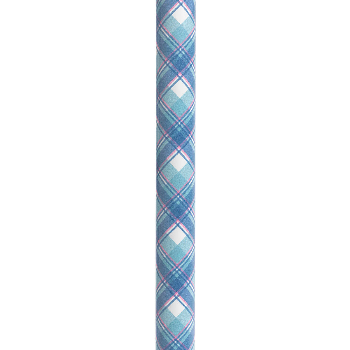 Drive, Adjustable Height Offset Handle Cane with Gel Hand Grip, Plaid