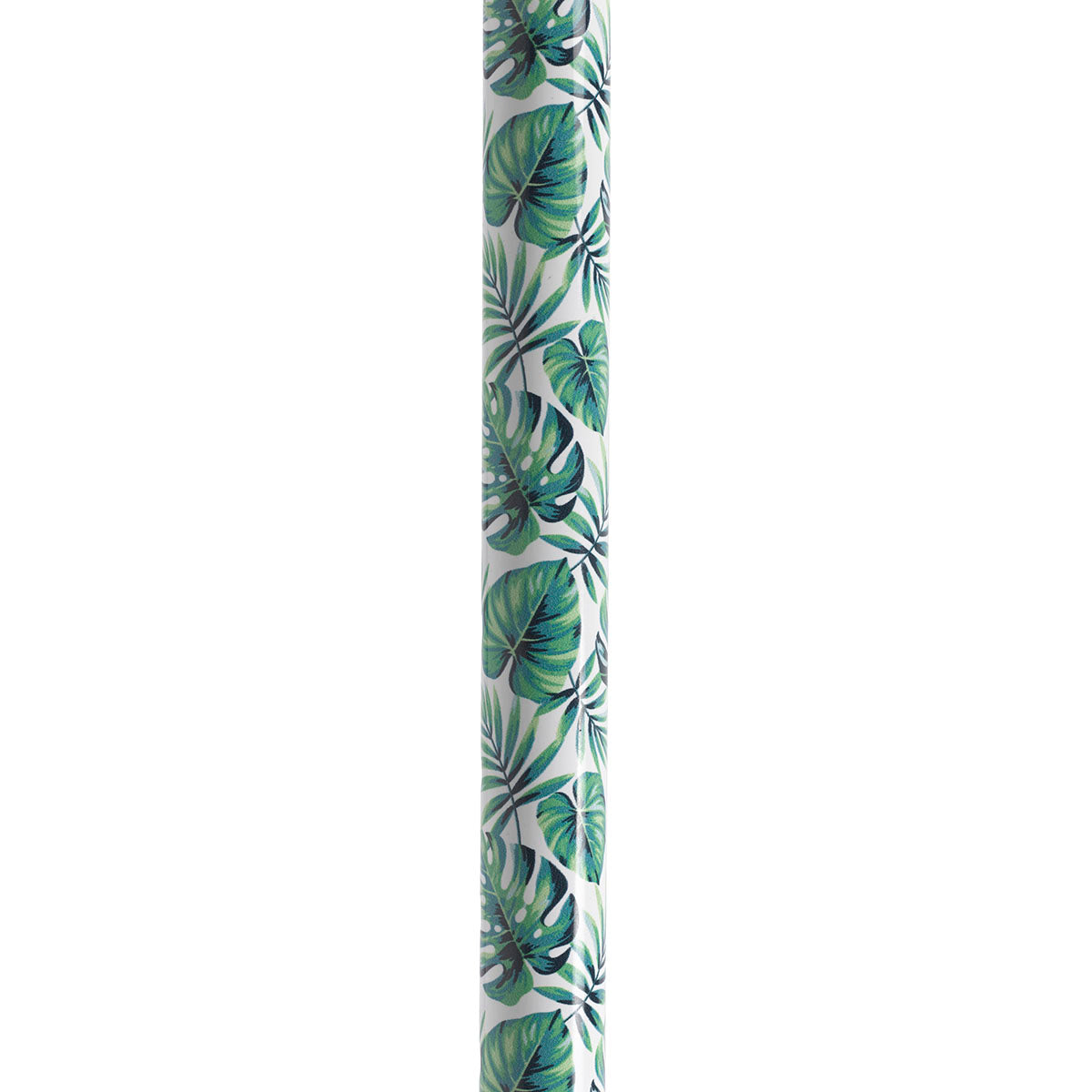 Drive, Adjustable Height Offset Handle Cane with Gel Hand Grip, Green Leaves