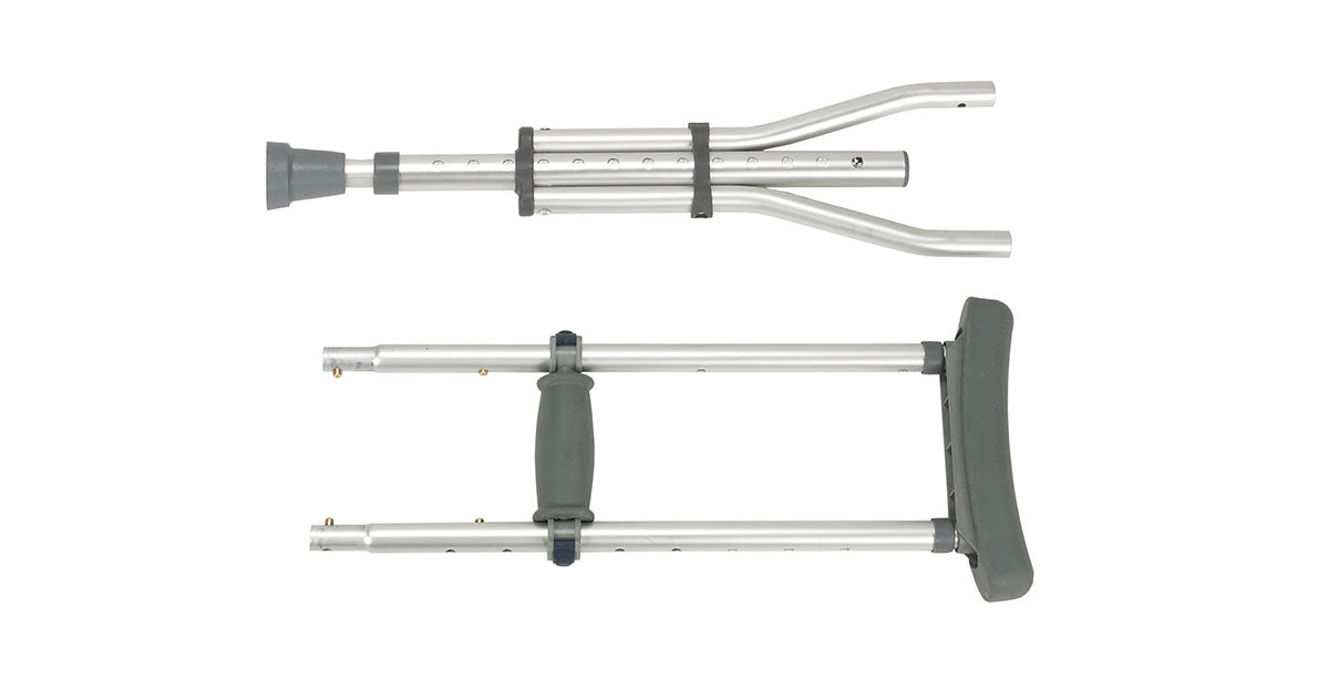 Drive, Knock Down Universal Aluminum Crutches, 1 Pair